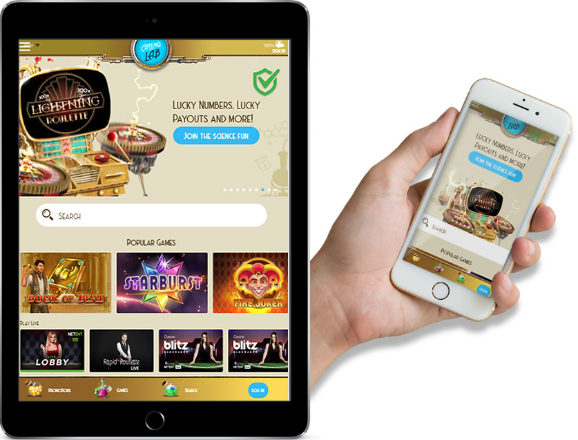Ipad and Iphone Screenshots of Casino Lab