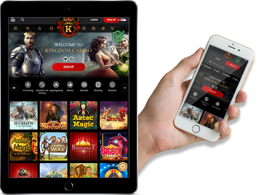Ipad and Iphone Screenshots of Kingdom casino