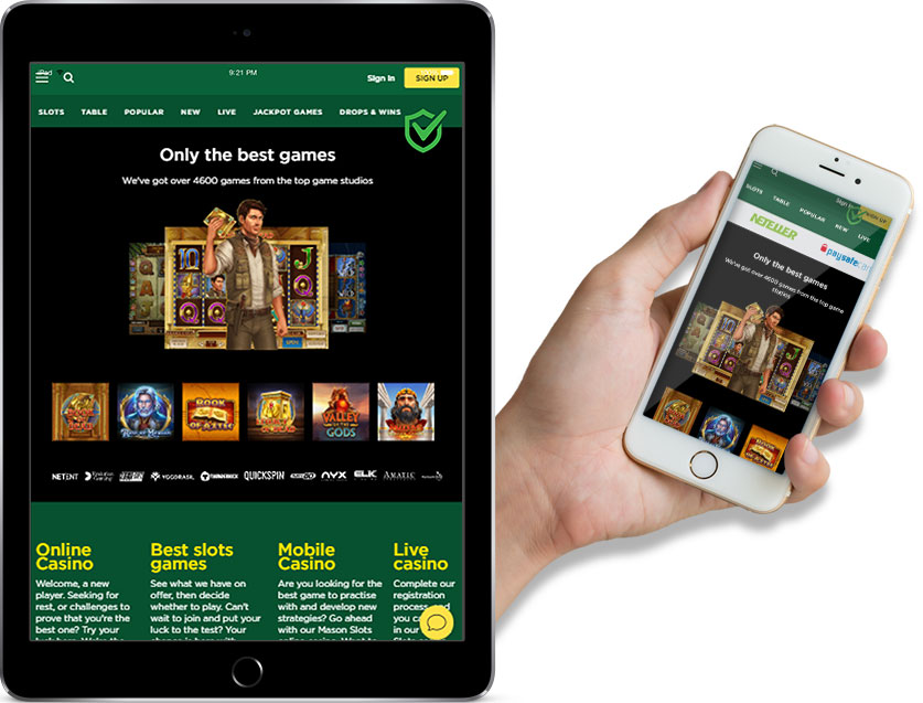 Ipad and Iphone Screenshotsof Mason Slots Online Casino